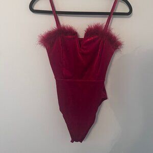 Women's Red Velvet body suit size small